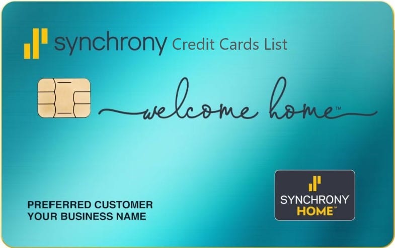 Synchrony Credit Card List