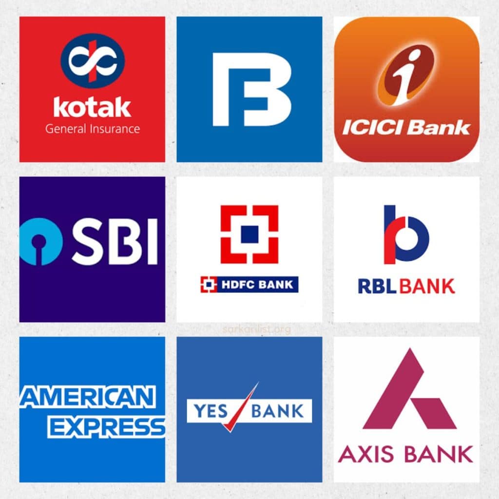 List Of Top Credit Card Companies In India